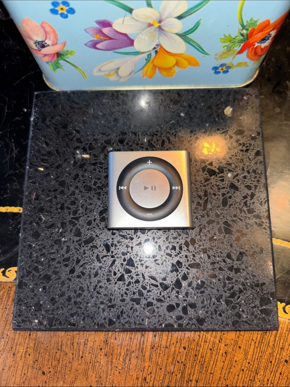 Apple Black and Silver Clip-On MP3 Player